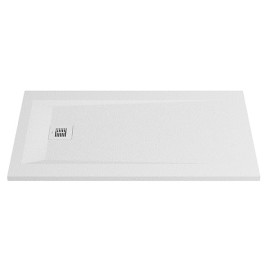 Base duche ROCKS 1300x800 retangular, pousar em Stonex, antiderrapante, branco, Sanitana SP301514320100000