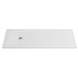 Base duche ROCKS 1600x700 retangular, pousar em Stonex, antiderrapante, branco, Sanitana SP3016402BC100000