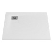 Base duche STRAT 1000x1000x28 mm, quadrada de pousar em Stonex, branco, Sanitana S20215600000001