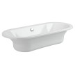 Banheira simples QUEEN 1800x800, oval, em aço esmaltado, branco, Sanitana S30002257500000