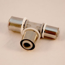 Tê 20 x 25 x 20 mm PPSU multicamada S-Press, Uponor 1039952