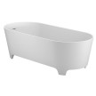Banheira simples AMAN 1800x800, oval, freestanding, em acrílico, branco, Sanitana S20201700000000