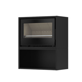 Salamandra Back Box Eco PV a lenha, Solzaima PA1052P020