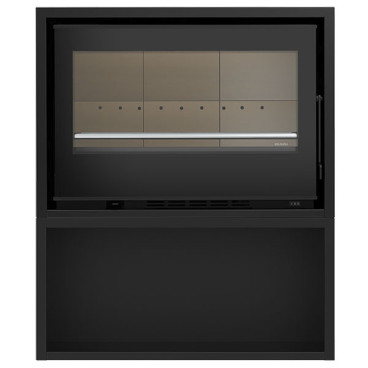 Salamandra Back Box Eco PV a lenha, Solzaima PA1052P020