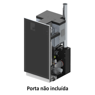 Recuperador Atlantic 22 kW de pellets a água (não inclui porta), Solzaima PA1029G001