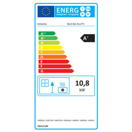Salamandra Back Box Eco PV a lenha, Solzaima PA1052P020