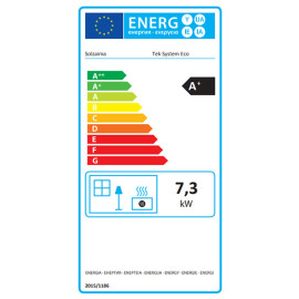 Salamandra TEK System Eco a lenha, Solzaima PA1055G017