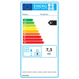 Salamandra TEK Wall Eco a lenha, Solzaima PA1055G018