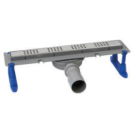 Calha de duche 80 cm Std Quadrados, grelha AISI 316, Ghidini 4001800