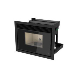 Recuperador Fire 9kW a pellets (aro opcional), Solzaima PA1071X041