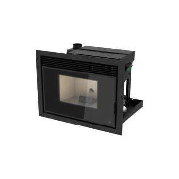 Recuperador Fire 9kW a pellets (aro opcional), Solzaima PA1071X041