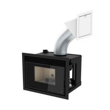 Recuperador Wind 9kW a pellets (aro opcional), Solzaima PA1071X047