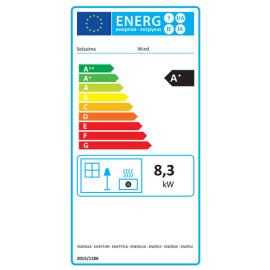 Recuperador Wind 9kW a pellets (aro opcional), Solzaima PA1071X047