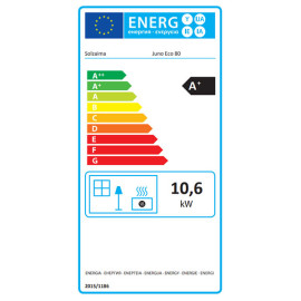 Recuperador Juno Eco 80 a lenha (aro opcional), Solzaima PA2021P006