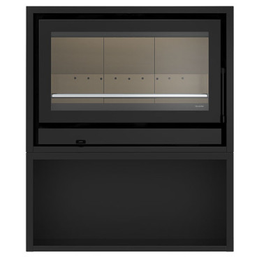 Salamandra Back Box Eco a lenha, Solzaima PA1052P019