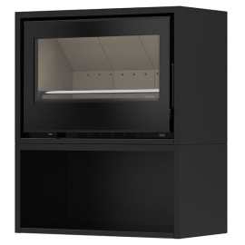 Salamandra Back Box Eco PV a lenha, Solzaima PA1052P020