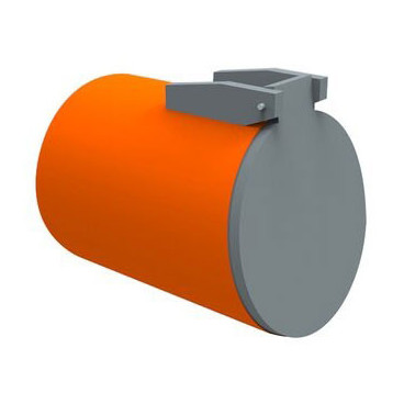 Válvula tipo Flap 250 macho cor de tijolo, Redi P5525M1