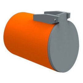 Válvula tipo Flap 315 macho cor de tijolo, Redi P5530M1