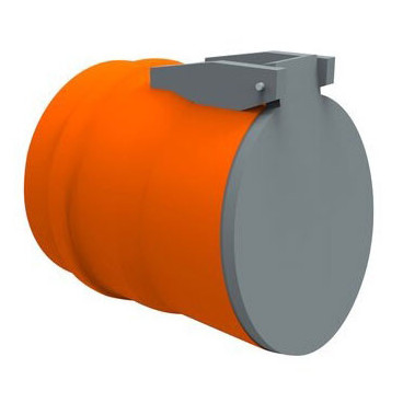 Válvula tipo Flap 250 fêmea cor de tijolo, Redi P5525F1