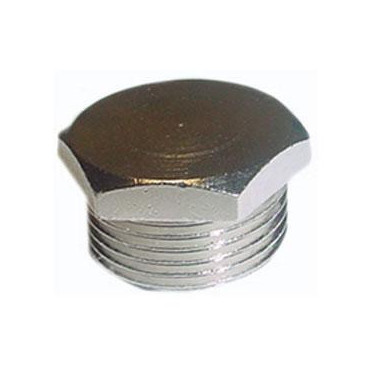 Tampão 3/8'' macho niquelado