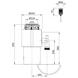 Triturador R500 (0,75 HP, 220V), Rodi 10000125