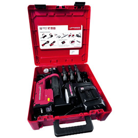 Máquina de prensar ROMAX Compact III, com bateria CAS e matrizes U 16, 20 e 25 mm, Rothenberger 1000004281