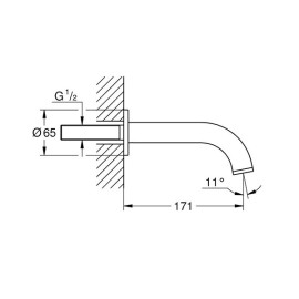 Bica banheira Atrio Graphite escovado, Grohe 13139AL3