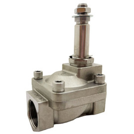 Corpo eletroválvula 3/4'' de inox, acionamento indireto e normalmente fechada com juntas FKM, Aignep RSP-20J