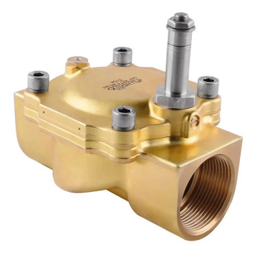 Corpo eletroválvula 2/2 1''1/4 de latão, acionamento indireto e normalmente fechada com juntas NBR, Aignep 04FXF140NT