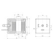 Bobine de eletroválvula « 1''1/4 30mm 230V AC, Aignep SOL11220A9000