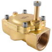 Corpo eletroválvula 2/2 1''1/4 de latão, acionamento indireto e normalmente aberta com juntas NBR, Aignep 04FXF240N1