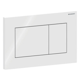 Placa de comando Sigma01 Quadrada, dupla descarga, branca, Geberit 115.660.11.1
