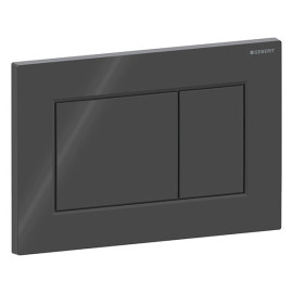 Placa de comando Sigma01 Quadrada, dupla descarga, preta, Geberit 115.660.DW.1