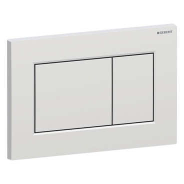 Placa de comando Sigma01 Quadrada, dupla descarga, cromado mate pintado, Easy-to-clean, Geberit 115.660.JQ.1