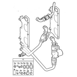 Kit hidráulico individual Power HT Plus 90F/110F instalação em cascata, Baxi 7704999