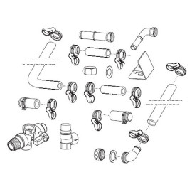 Kit ligações hidráulicas para termossifão 200L HTSS 200, Bosch 7735600649