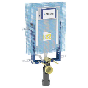 Estrutura Kombifix para sanita suspensa, com Sigma 8 cm, h 109 cm, 4/2 litros, Geberit 110.799.00.1