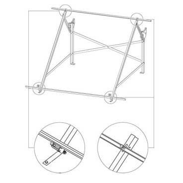 Suporte e acessórios termossifão STS Neo BP 300 2.5 SCP para cobertura plana, Baxi 7882931