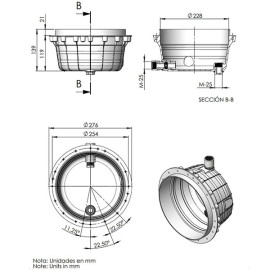 Nicho para betão, Astralpool 00349