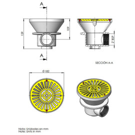 Ralo de fundo 2'' para betão, Astralpool 01467