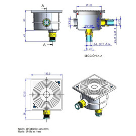 Caixa de ligação com rampa de segurança, Astralpool 30825