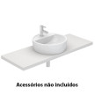 Lavatório URBAN 45 com furo,br, Sanitana S10016917600000