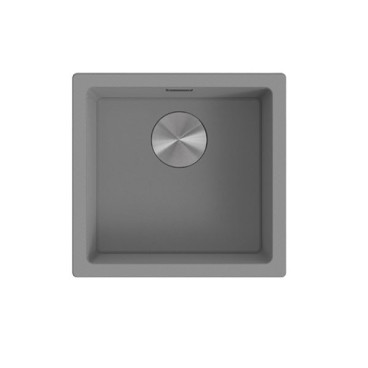 Cuba AMBAR 40 N concreto, 450x430 mm, com válvula e sifão incluídos, Rodi K0000069