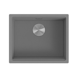 Cuba AMBAR 50 concreto, 550x452 mm, com tábua, válvula e sifão incluídos, Rodi K0000003