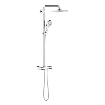 Sistema de duche com misturadora termostática e chuveiro de 310 mm Rainshower SmartActive, cromado, Grohe 26648000