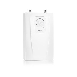 Esquentador elétrico CEX-U, 4,8 ou 5,8 l/min, 11 ou 13,5 kW, 3x16 A, 400V, ligações superiores, Clage