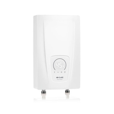Esquentador elétrico CEX-O, 4,8 ou 5,8 l/min, 11 ou 13,5 kW, 3x16 A, 400V, ligações inferiores, Clage