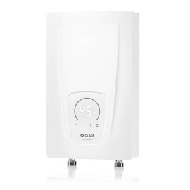 Esquentador elétrico CEX-O, 4,8 ou 5,8 l/min, 11 ou 13,5 kW, 3x16 A, 400V, ligações inferiores, Clage