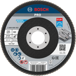 Disco Lamelas X571 125 mm G60, Bosch 2608606923