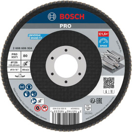 Disco Lamelas X571 125 mm G80, Bosch 2608606924